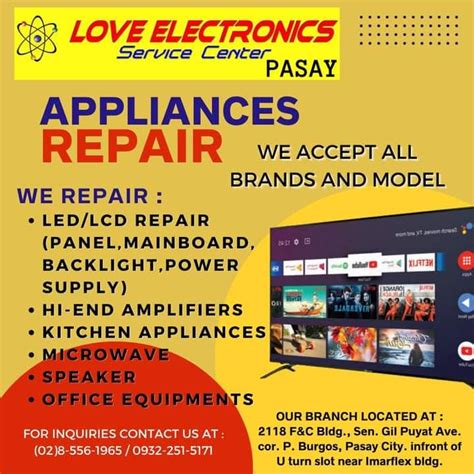 love electronics pasay|LOVE ELECTRONICS SERVICE CENTER .